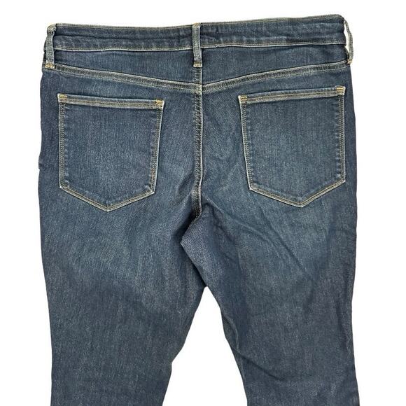 Athleta Denim Jeans Stretchy Blue Dark Wash Skinny Mid rise Pull-on Denim Sz 14P - Picture 7 of 9